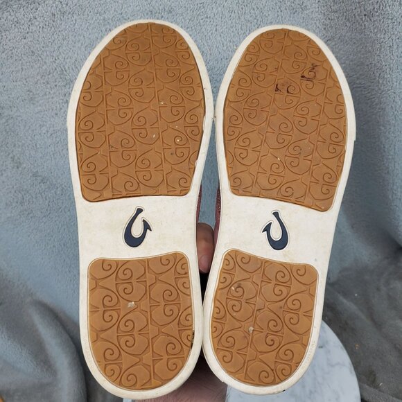 Olukai Shoes Womens Size 9 Pehuea Pink Textile Slip On Sneakers *Read* - Picture 7 of 10